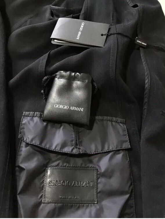 NWT $1895 Giorgio Armani Men’s Coat Jacket Blazer Navy 44 US/54 Eu Italy