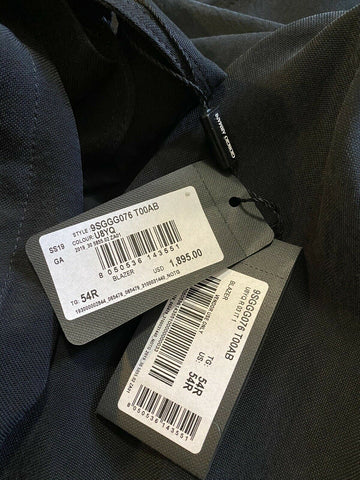 NWT $1895 Giorgio Armani Men’s Coat Jacket Blazer Navy 44 US/54 Eu Italy