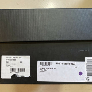 NIB Gucci Herren-Sandalen aus Leder/Holz, Weiß/Creme, 11 US/10 UK