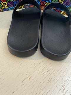 NIB Gucci Herren Sandalenschuhe Schwarz/Mehrfarbig 10 US/9 UK