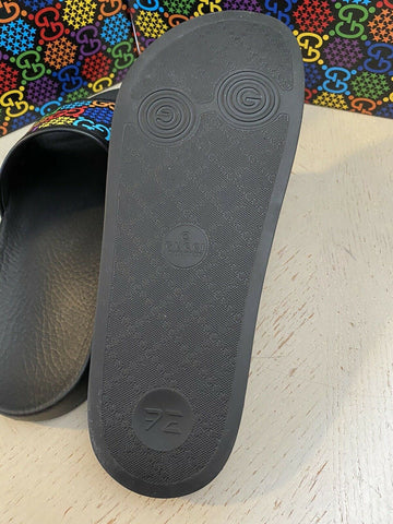 NIB Gucci Mens Sandal Shoes Black/Multicolor 10 US/9 UK