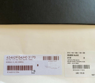 NIB Gucci Herren Sandale Espadrille Schuhe Grün/Rot 9 US/8 UK