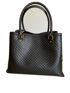 Neu $3895 Gucci Large 510290 GG Logo Leder Umhängetasche Handtasche Schwarz