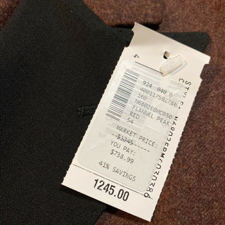 Neu mit Etikett: 1245 $ Boglioli Herren Sportmantel Jacke Blazer Burgund/Schwarz 44R US/54R Eu Ita
