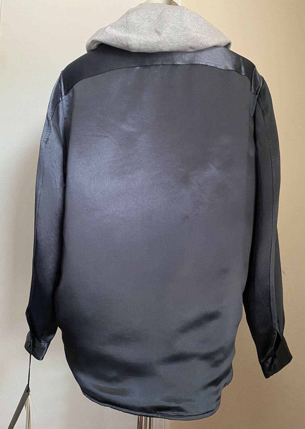 NWT $2850 Рубашка-пиджак Gucci Темно-синий/серый Размер XL Италия