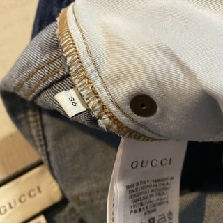 Neu mit Etikett: 1200 $ Gucci Herren-Jeanshose 36 US Italien