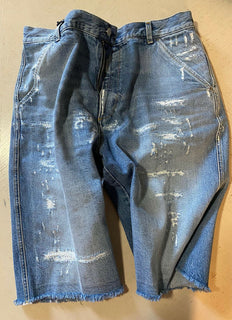 Neu mit Etikett: 1.500 $ Gucci kurze Jeanshose für Herren, blau, Größe 36