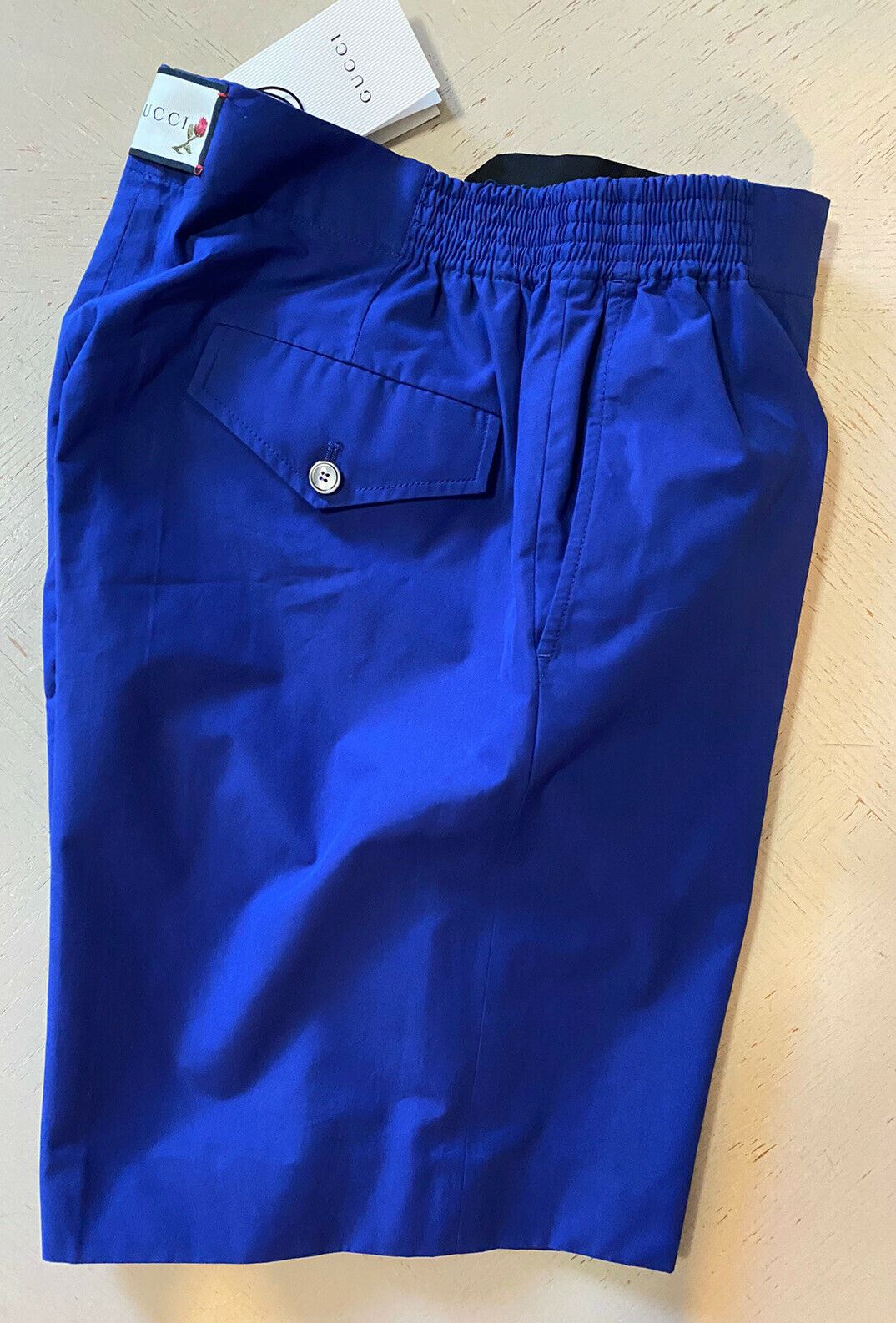 Neu mit Etikett: 880 $ Gucci kurze Herrenhose, Blau, Größe 34 US (50 Eu), Italien