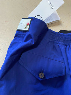 Neu mit Etikett: 880 $ Gucci kurze Herrenhose, Blau, Größe 34 US (50 Eu), Italien