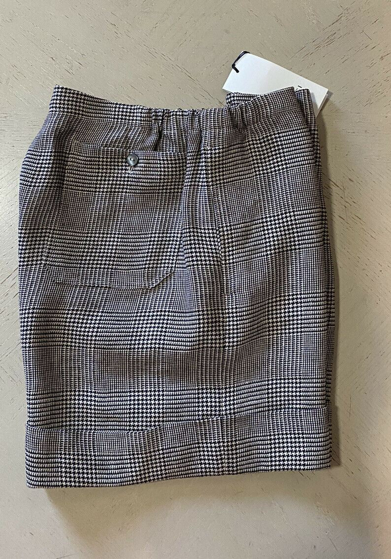 NWT $980 Gucci Mens Linen Short Pants Ivory/Black Size 34 US ( 50 Eu ) Italy