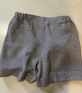 Neu mit Etikett: 980 $ Gucci Herren-Leinen-Kurzhose Elfenbein/Schwarz Größe 34 US (50 Eu) Italien