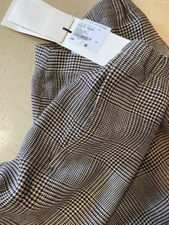 Neu mit Etikett: 980 $ Gucci Herren-Leinen-Kurzhose Elfenbein/Schwarz Größe 34 US (50 Eu) Italien