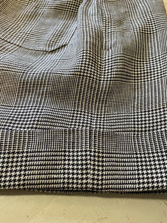 Neu mit Etikett: 980 $ Gucci Herren-Leinen-Kurzhose Elfenbein/Schwarz Größe 34 US (50 Eu) Italien