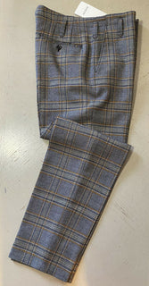 Neu mit Etikett: 1450 $ Gucci Herrenhose Schwarz/Orange/Elfenbein 32 US (48 Eu) Italien