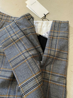 Neu mit Etikett: 1450 $ Gucci Herrenhose Schwarz/Orange/Elfenbein 32 US (48 Eu) Italien