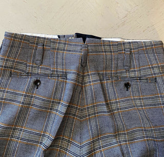 Neu mit Etikett: 1450 $ Gucci Herrenhose Schwarz/Orange/Elfenbein 32 US (48 Eu) Italien