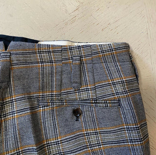 Neu mit Etikett: 1450 $ Gucci Herrenhose Schwarz/Orange/Elfenbein 32 US (48 Eu) Italien