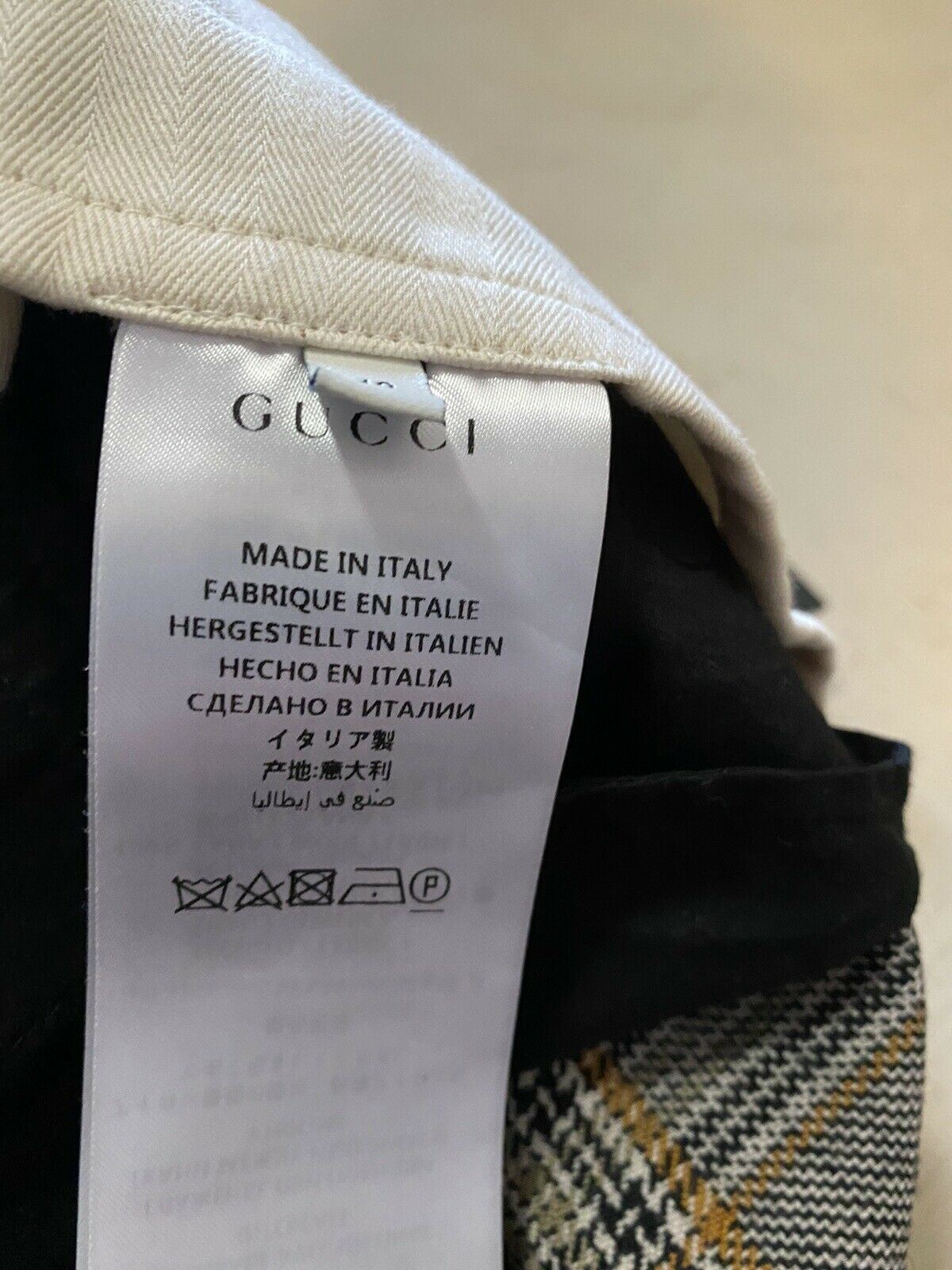 NWT $1450 Gucci Men’s Pants Black/Orange/Ivory 32 US ( 48 Eu ) Italy