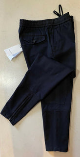 Neu mit Etikett: 1200 $ Gucci Military Cotton Herrenhose Schwarz 30 US (46 Eu) Italien