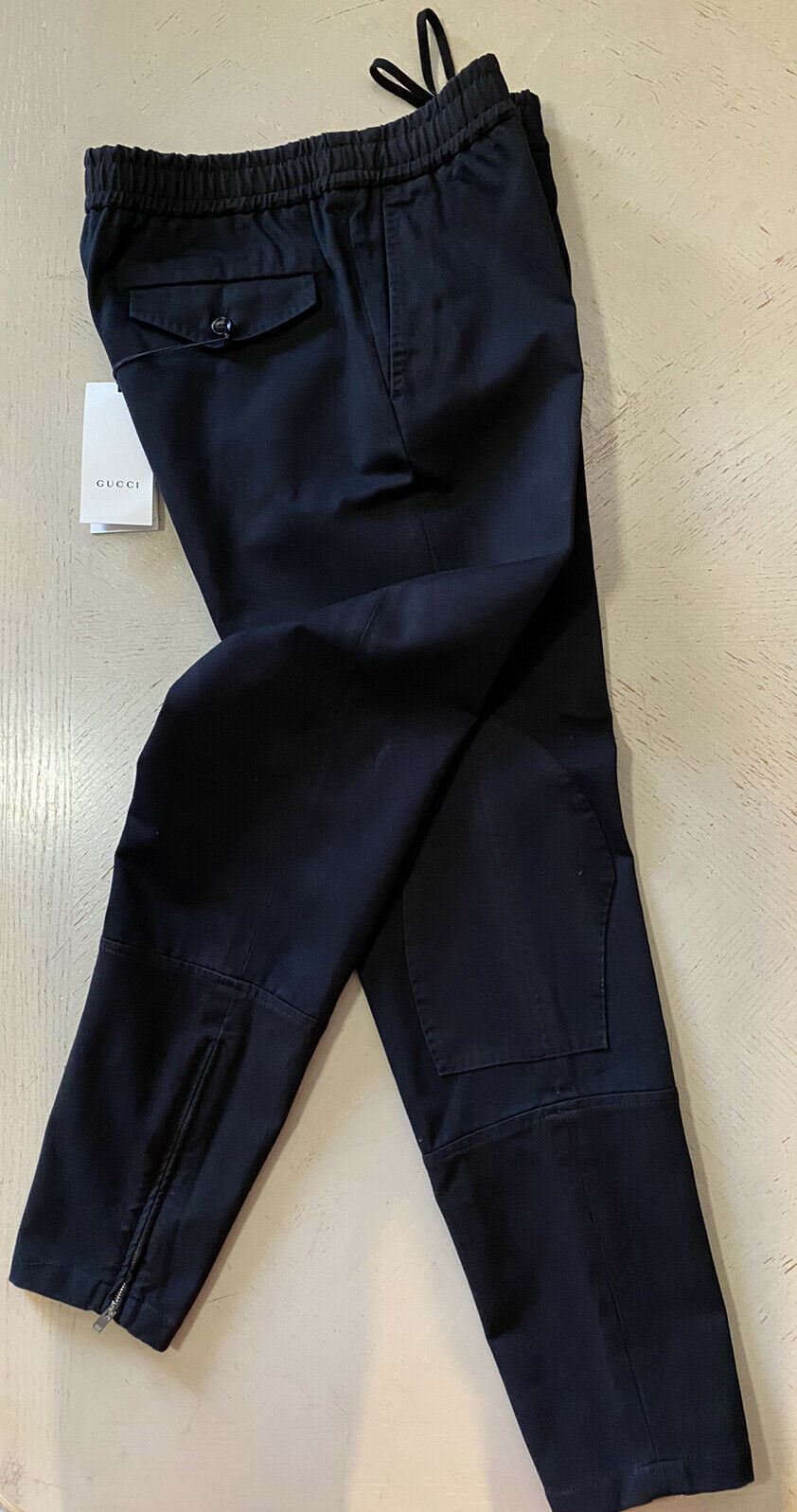 NWT $1200 Gucci Military Cotton Men’s Pants Black 38 US ( 54 Eu ) Italy