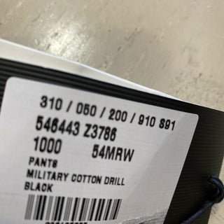 Neu mit Etikett: 1200 $ Gucci Military Cotton Herrenhose Schwarz 38 US (54 Eu) Italien