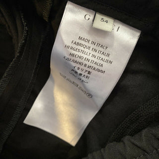 Neu mit Etikett: 1200 $ Gucci Military Cotton Herrenhose Schwarz 38 US (54 Eu) Italien