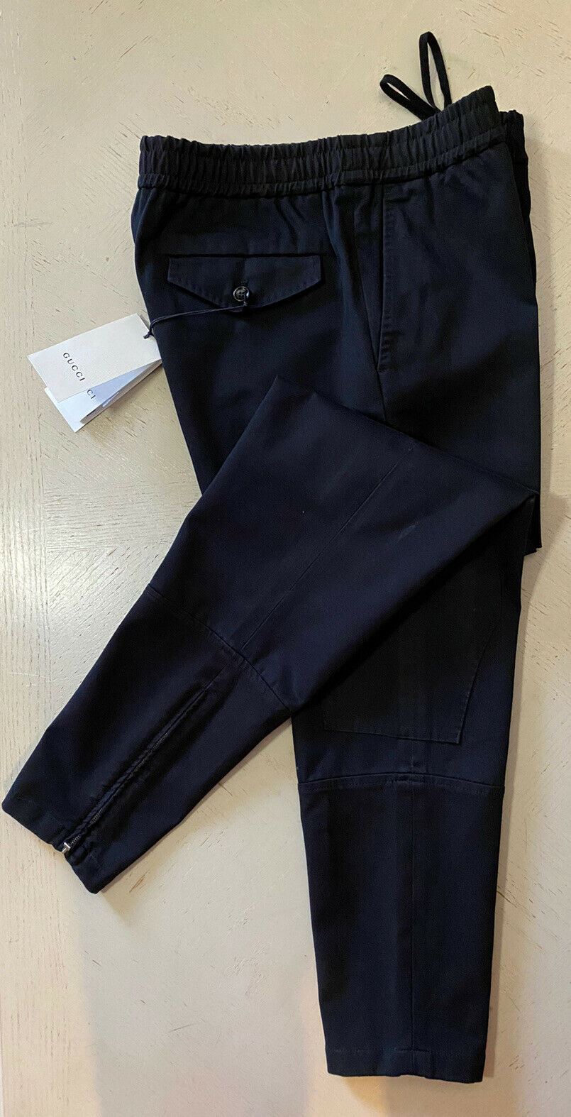 NWT $1200 Gucci Military Cotton Men’s Pants Black 38 US ( 54 Eu ) Italy