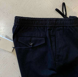 Neu mit Etikett: 1200 $ Gucci Military Cotton Herrenhose Schwarz 38 US (54 Eu) Italien