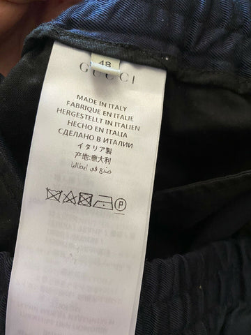 NWT $950 Gucci Men’s Pants Blue 32 US ( 48 Eu ) Italy
