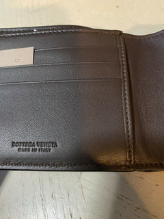 Neu $825 Bottega Veneta Herrenbrieftasche Dunkelbraun 522272 V001N Italien