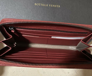 Neu $ 1145 Bottega Veneta Damen Geldbörse Rot 518389 Italien