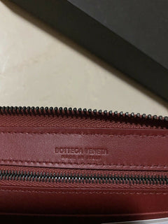 Neu $ 1145 Bottega Veneta Damen Geldbörse Rot 518389 Italien