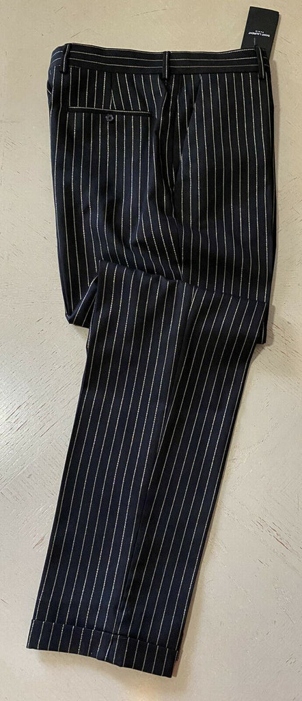 Neu mit Etikett: 1190 $ Saint Laurent Herrenanzughose Schwarz 34 US (50 Eu) Italien