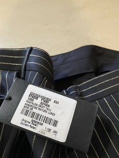 Neu mit Etikett: 1190 $ Saint Laurent Herrenanzughose Schwarz 34 US (50 Eu) Italien