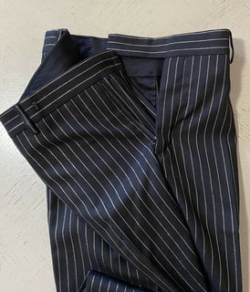 Neu mit Etikett: 1190 $ Saint Laurent Herrenanzughose Schwarz 34 US (50 Eu) Italien