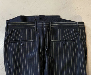 Neu mit Etikett: 1190 $ Saint Laurent Herrenanzughose Schwarz 34 US (50 Eu) Italien
