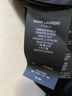 Neu mit Etikett: 1190 $ Saint Laurent Herrenanzughose Schwarz 34 US (50 Eu) Italien