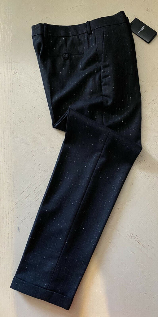 Neu mit Etikett: 1190 $ Saint Laurent Herrenanzughose Schwarz 34 US/50 Eu Italien