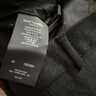 Neu mit Etikett: 1190 $ Saint Laurent Herrenanzughose Schwarz 36 US/52 Eu Italien