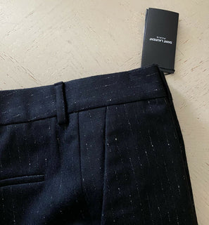 Neu mit Etikett: 1190 $ Saint Laurent Herrenanzughose Schwarz 36 US/52 Eu Italien