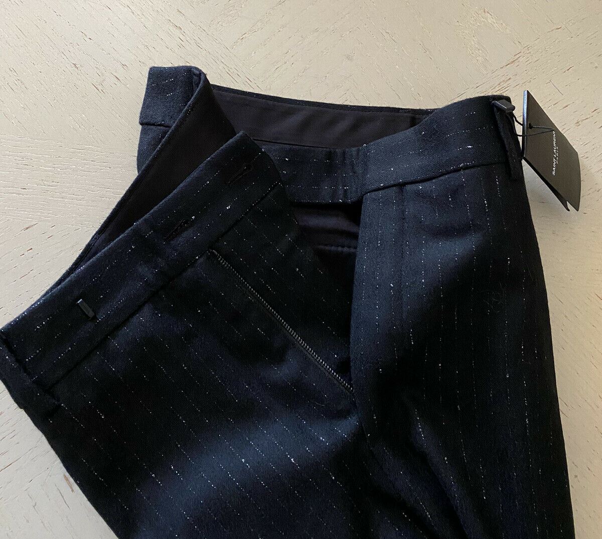 NWT $1190 Saint Laurent Men’s Dress Pants  Black 36 US/52 Eu Italy