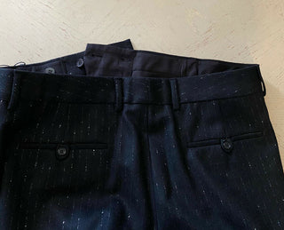 Neu mit Etikett: 1190 $ Saint Laurent Herrenanzughose Schwarz 36 US/52 Eu Italien