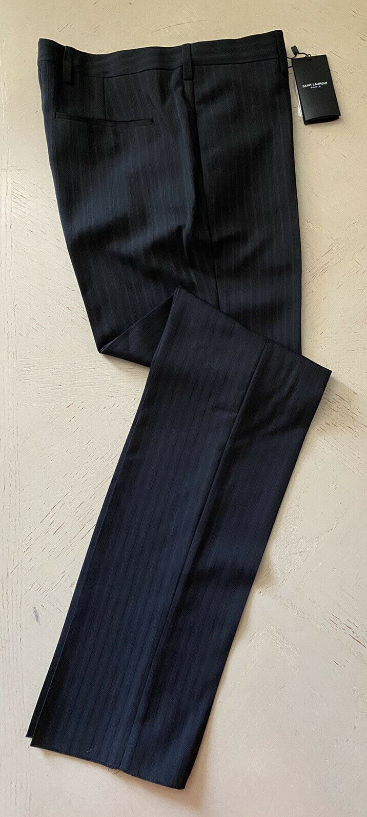 NWT $890 Saint Laurent Men’s Dress Pants Black 32 US/48 Eu Italy