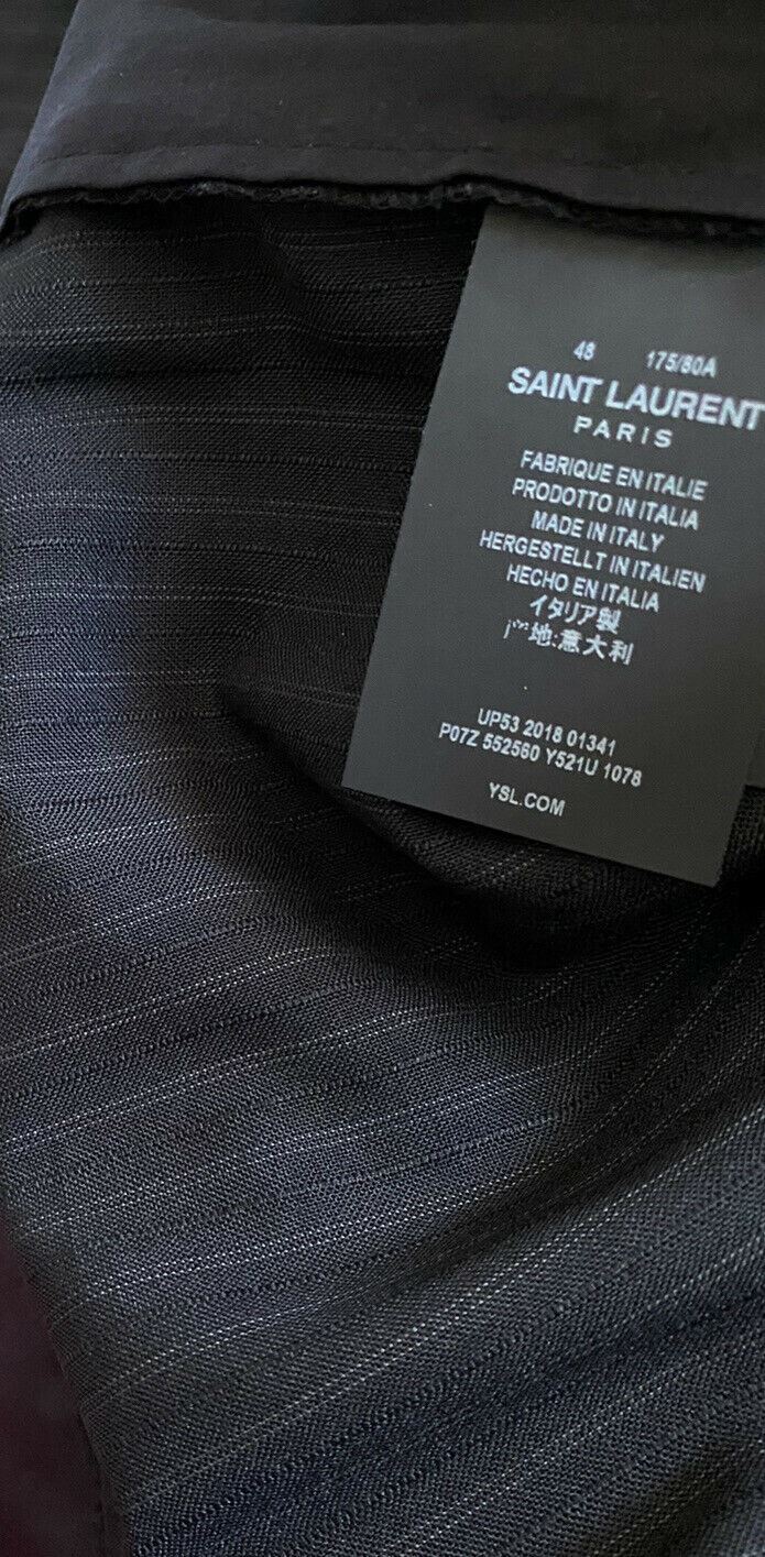 Neu mit Etikett: 890 $ Saint Laurent Herrenanzughose Schwarz 32 US/48 Eu Italien