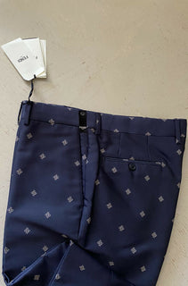 Neue Fendi-Anzughose für Herren im Wert von 1.100 US-Dollar, Marineblau, 40 US (56 Eu), Italien