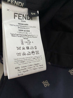 Neue Fendi-Anzughose für Herren im Wert von 1.100 US-Dollar, Marineblau, 40 US (56 Eu), Italien