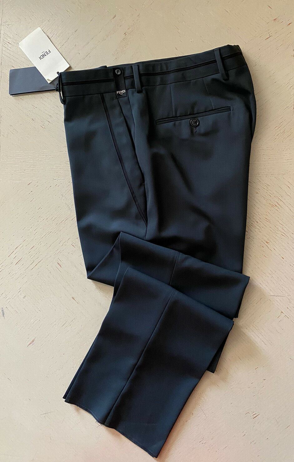 New $750 Fendi Men’s Dress Pants DK Green/Gray 34 US ( 50 Eu ) Italy