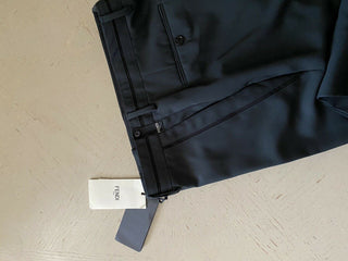 Neue 750 $ Fendi Herrenanzughose DK Grün/Grau 34 US (50 Eu) Italien