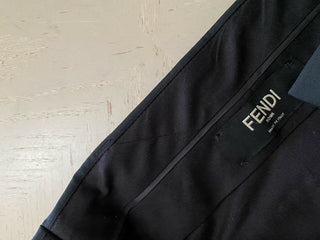 Neue 750 $ Fendi Herrenanzughose DK Grün/Grau 34 US (50 Eu) Italien