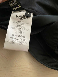 Neue 750 $ Fendi Herrenanzughose DK Grün/Grau 34 US (50 Eu) Italien